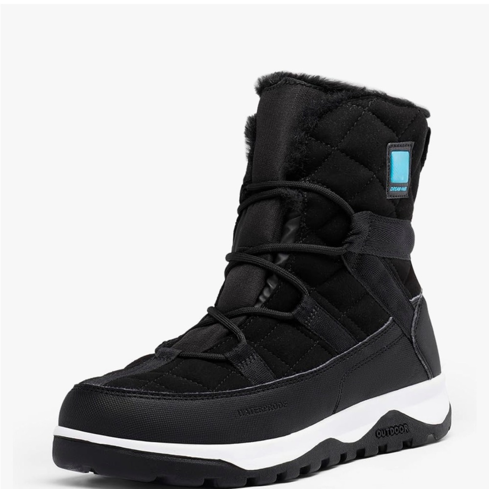 DREAM PAIRS Women's Winter Snow Boots Waterproof Rubber Ankle Booties with Warm